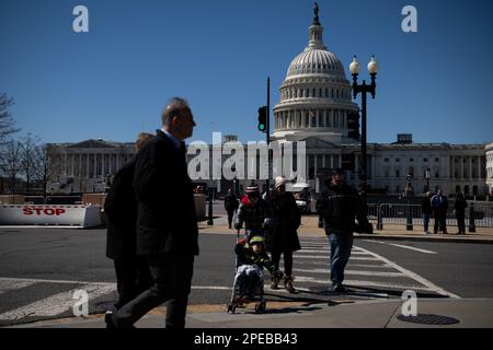 Washington, USA. 15th Mar, 2023. A general view of the U.S. Capitol Building, in Washington, DC, on Wednesday, March 15, 2023. (Graeme Sloan/Sipa USA) Credit: Sipa USA/Alamy Live News Stock Photo