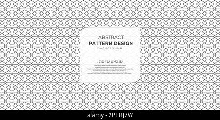 Seamless & motive lines geometric vector pattern design Stock Vector