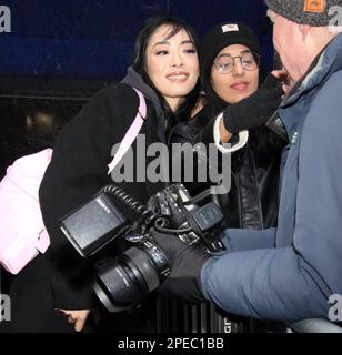 New York, USA. March 15, 2023 Rina Sawayama on Good Morning America to talk about her new movie John Wick: Chapter 4 in New York. March 15, 2023 Credit:RW/MediaPunch Credit: MediaPunch Inc/Alamy Live News Stock Photo