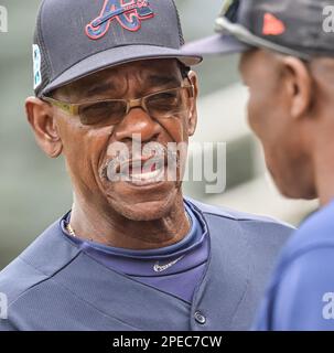 Atlanta Braves coach Ron Washington (37) is photographed at the CoolToday  Park during spring training Thursday March 17, 2022, in North Port, Fla.  (AP Photo/Steve Helber Stock Photo - Alamy
