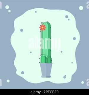 Flowering cactus Stock Vector