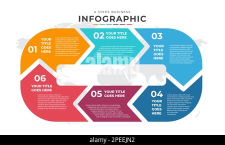 Vector Infographic design with icons and 6 options or steps. Infographics for business concept. Can be used for presentations banner, workflow layout, Stock Vector