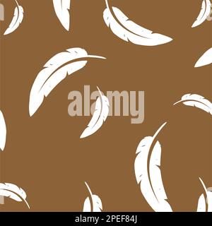 scattered feather background vektor illustration design Stock Vector