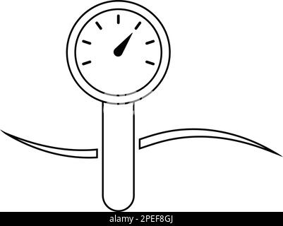 simple hydrometer logo illustration design Stock Vector