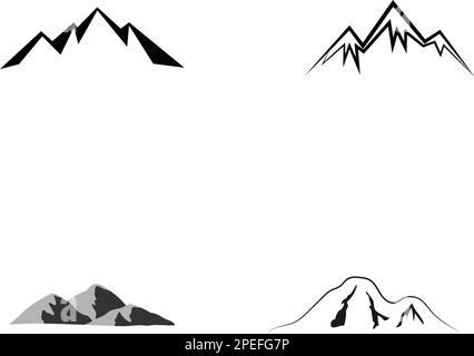 mountain icon vektor illustration design Stock Vector Image & Art - Alamy