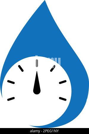 simple hydrometer logo illustration design Stock Vector