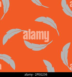 scattered feather background vektor illustration design Stock Vector