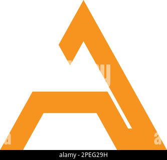 letter a logo vektor illustration design Stock Vector