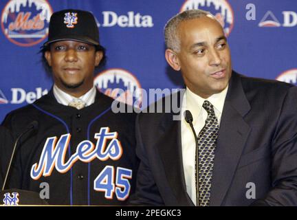 Wearing a New York Mets jersey, New York Jets first round draft