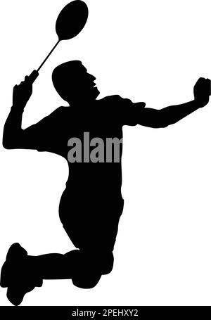badminton jump smash logo icon vektor temlpate Stock Vector Image & Art ...