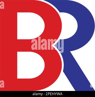 BR letter logo design vector template Stock Vector