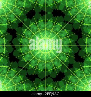 Modern Islamic geometric shapes floral pattern design with circles, lines and polygons Stock Photo