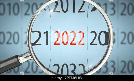 Year in review 2022 Stock Photo