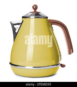 Yellow Electric Kettle Isolated On White Stock Photo 71212669