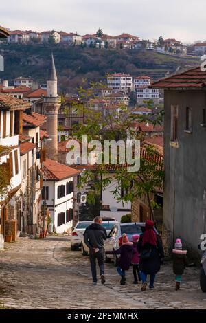 Karabuk Railing Safranbolu, Karabuk, Turkey - December 29 2022: Traditional Turkish ...