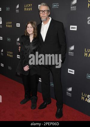 (L-R) Vesper Ruck and Alan Ruck arrives at the AMC Network's LUCKY HANK ...