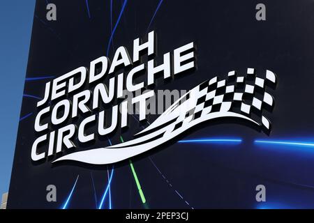 Jeddah, Saudi Arabia. 16th Mar, 2023. Circuit atmosphere. Formula 1 World Championship, Rd 2, Saudi Arabian Grand Prix, Thursday 16th March 2023. Jeddah, Saudi Arabia. Credit: James Moy/Alamy Live News Stock Photo