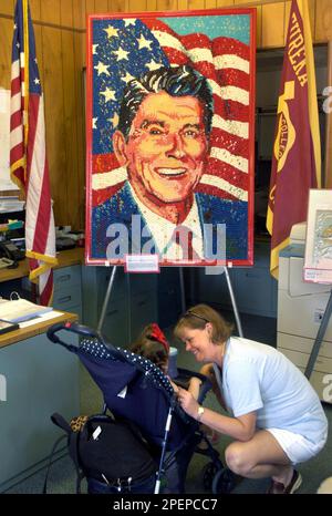 Ronald Reagan portrait at the Jelly Belly Factory Museum in Fairfield ...