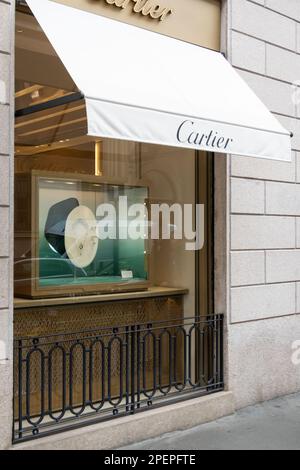 Paris, France -june 29, 2017: Cartier Shop In Paris Stock Photo