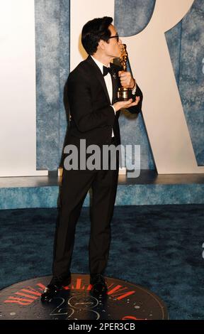 Ke Huy Quan attending the Vanity Fair Oscar Party held at the Wallis ...