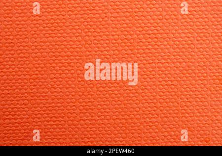 Abstract orange wrinkled paper texture background or backdrop. Stock Photo