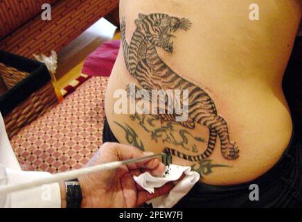 822 Thai Tiger Tattoo Images Stock Photos  Vectors  Shutterstock