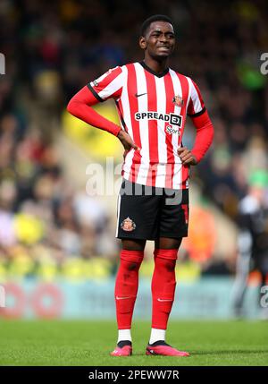 Abdoullah Ba Of Sunderland - Norwich City V Sunderland, Sky Bet ...