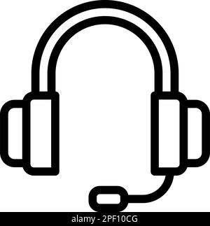 Customer Service Vector Thick Line Icon For Personal And Commercial Use. Stock Vector
