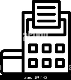 Edc Vector Thick Line Icon For Personal And Commercial Use. Stock Vector