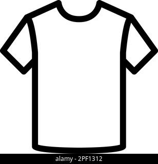 Shirt Design Vector Thick Line Icon For Personal And Commercial Use. Stock Vector