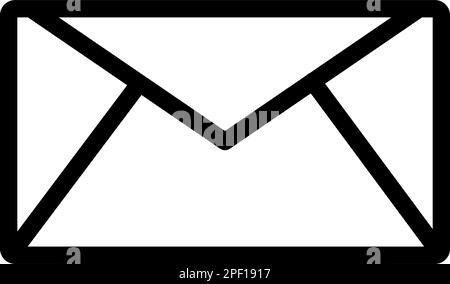 Email Vector Thick Line Icon For Personal And Commercial Use. Stock Vector