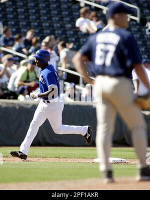 Garth Brooks plays ball with the San Diego Padres at spring training 1999 