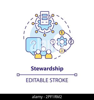 Stewardship concept icon Stock Vector