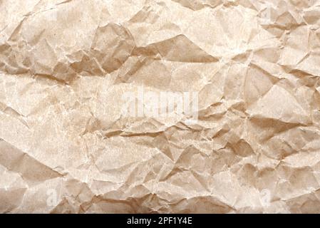 Texture of crumpled baking paper. Background from old retro paper Stock Photo