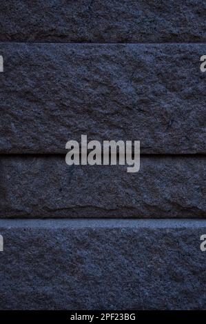 Black block brick wall background Stock Photo