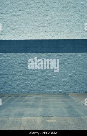 Three tone textured gray brick wall Stock Photo