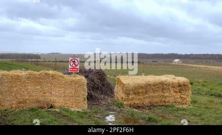 Chipping Norton, UK - March 12, 2023: Diddly Squat Farm opened by Jeremy Clarkson and Lisa Hogan in Cotswolds. Stock Photo