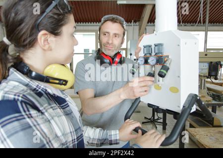 an industrial engineers working together Stock Photo