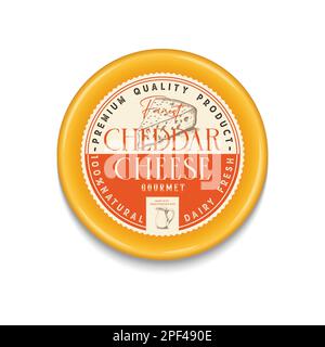 Parmesan Cheese vintage round label and packaging design template ...