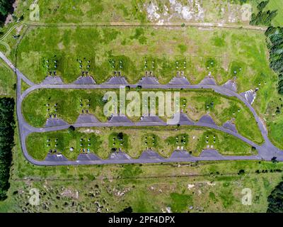 Former ammunition depot Breithuelen near the former military training area Muensingen, ammunition bunker of the French armed forces, Schelklingen Stock Photo