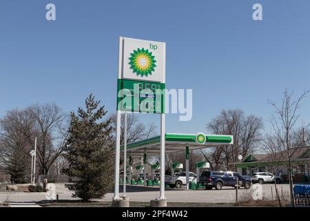 Indianapolis - Circa March 2023: BP Retail Gas Station. BP and British ...