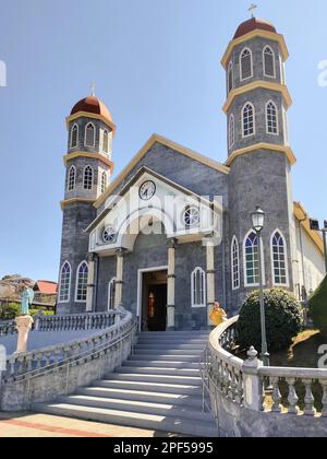 Zarcero, Costa Rica, Iglesia de San Rafael, the Church of San Rafael Archangel, constructed n 1895 Stock Photo