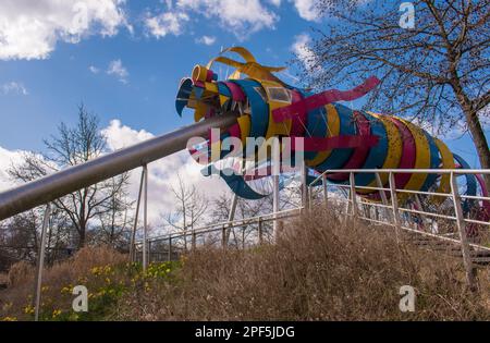 Inflatable Giant Dragons for Louis Vuitton Photoshoot - Paris