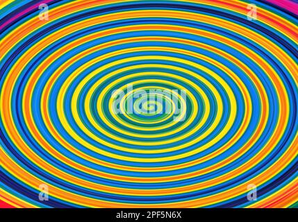 Colorful Gradient Circular Swirl Design Art. Swirl. Seamless Pattern. Geometry. Vector Illustration Graphic Design. Stock Vector