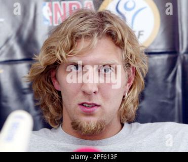 German Basketball Star Dirk Nowitzki Of NBA Club Dallas Mavericks Gives ...