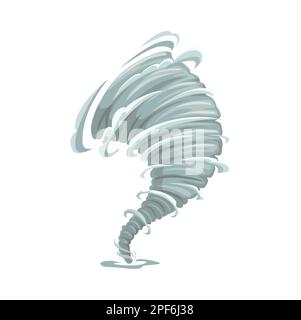 Spiral tornado icon. Cartoon of spiral tornado vector icon for web ...
