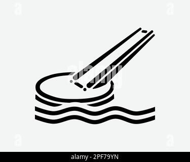 Marine Evacuation Slide Emergency Escape Rescue Float Black White Silhouette Sign Symbol Icon Clipart Graphic Artwork Pictogram Illustration Vector Stock Vector