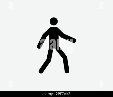 Man walk icon . Walking man vector icon. People walk sign illustration.  pedestrian vector sign symbol on white background eps10 Stock Vector Image  & Art - Alamy