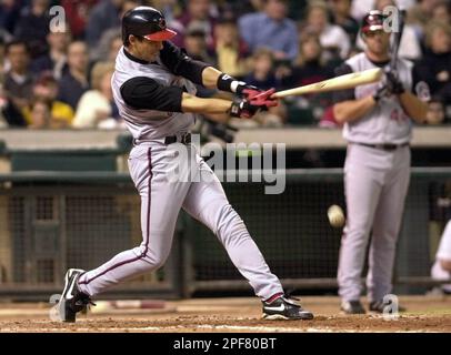 Houston Astros pitcher Wade Miller delivers against Arizona Diamondbacks  batter Craig Counsell in the first inning Tuesday, June 4, 2002, in  Phoenix.(AP Photo/Paul Connors Stock Photo - Alamy