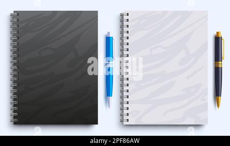 Back to school elements vector set. Back to school note book and pen education supplies for student collection. Vector illustration educational tool Stock Vector